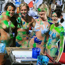 Abby Winters bodypaint