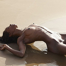Valerie at the beach